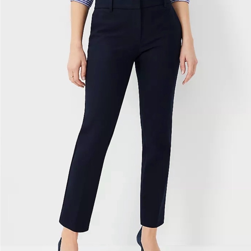 Ann Taylor Black Petite Mid-Rise Pants